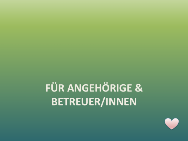 Grafik mit Hinweis für Angehörige und Betreuerinnen von Menschen mit Down-Syndrom.
